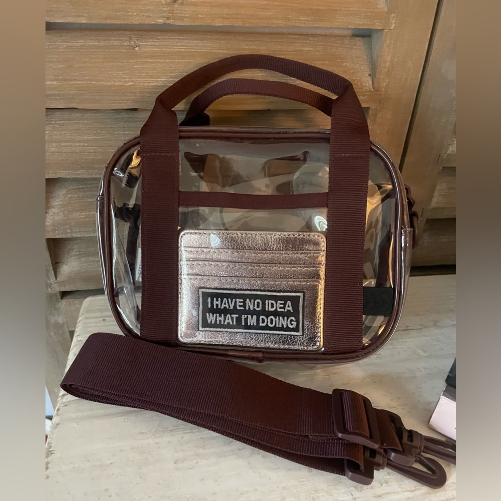 Clear Waist/Crossbag with credit card wallet